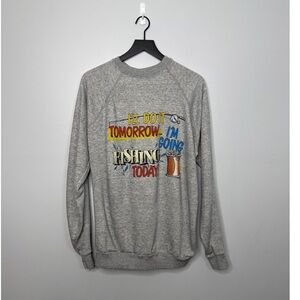Vintage 80s Fishing Crewneck